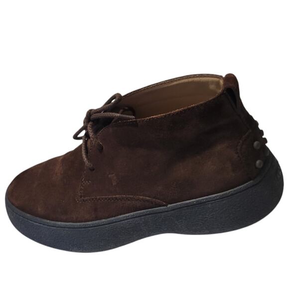TODS Mens Desert Boots - Brown Suede Lace-Up Boot UK 6.5 / US 7.5 - Picture 5 of 9
